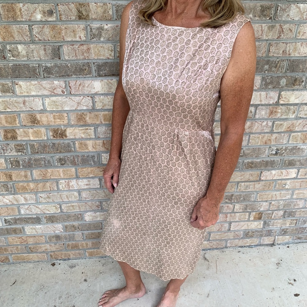 Vintage 1960s satin like Glam Aline Dress